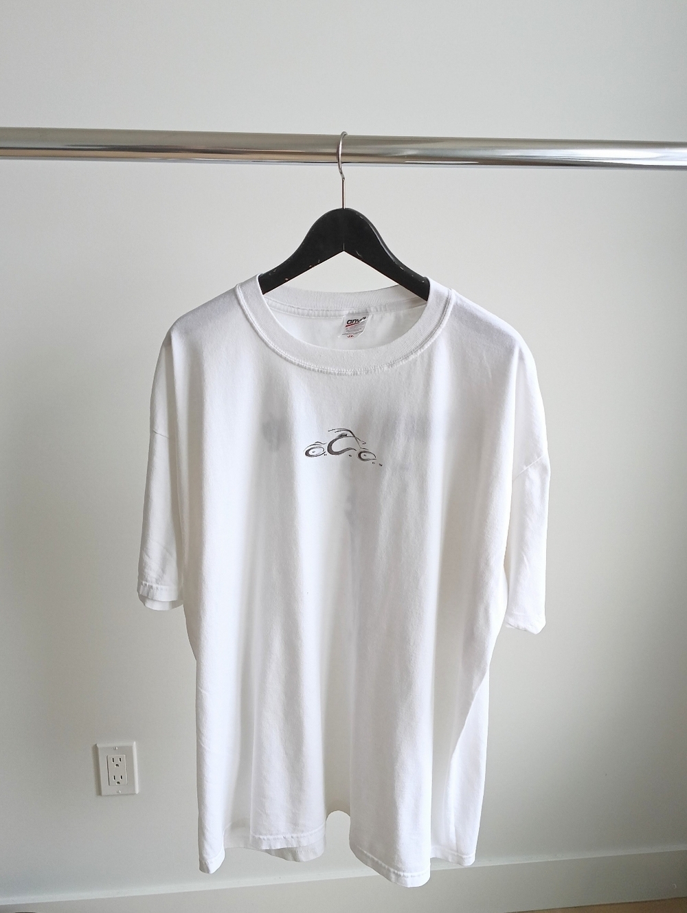 Vtg Y2K Orange County Choppers T-Shirt 2XL OCC Anvil White Big Logo - Picture 2 of 5